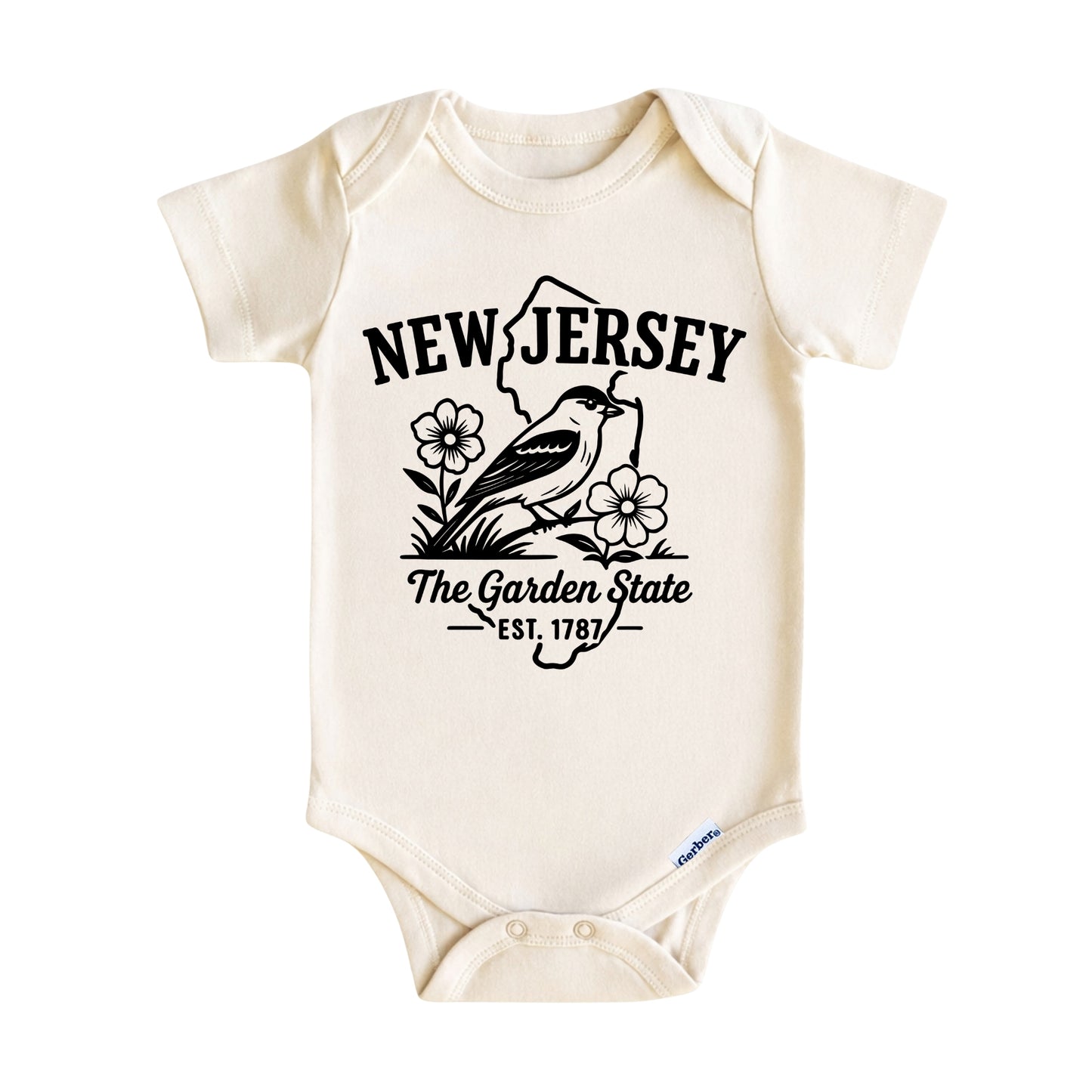 New Jersey Baby Onesie ®, The Garden State Baby Bodysuit for Boys Girls