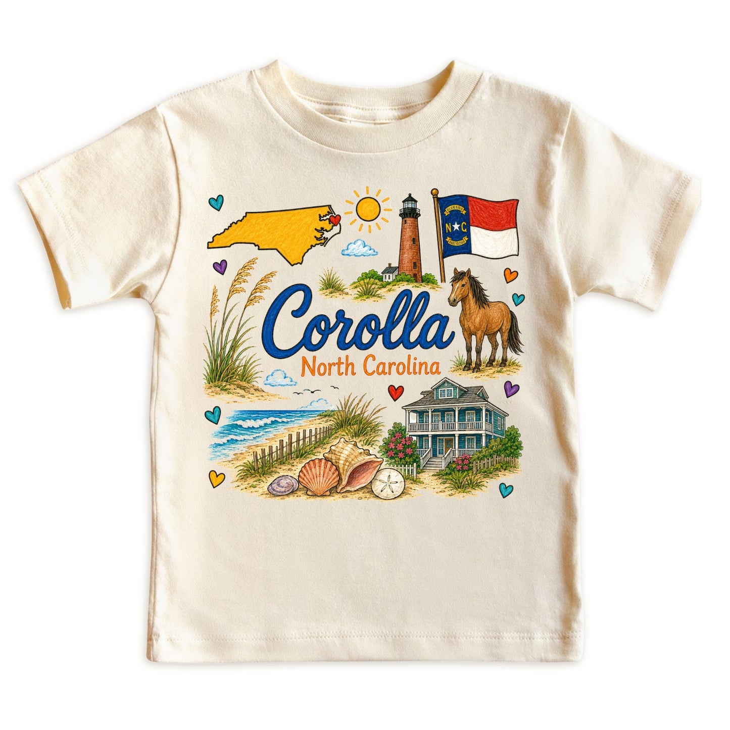 Corolla North Carolina Baby Bodysuit for Boys Girls