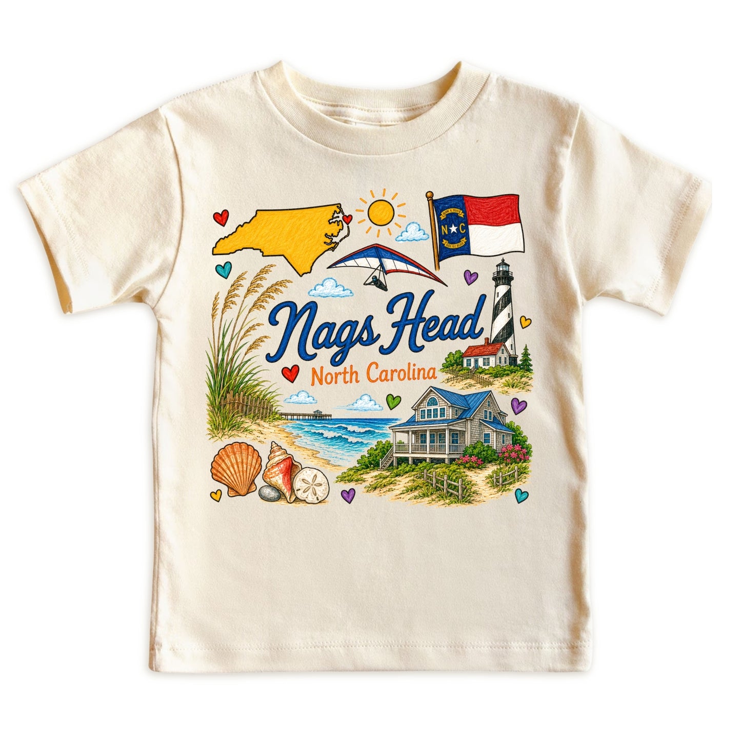 Nags Head North Carolina Baby Bodysuit for Boys Girls