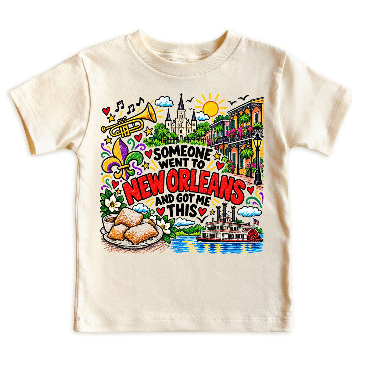New Orleans Tee for Boys Girls