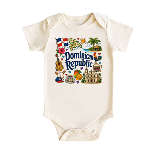 Dominican Republic Baby Bodysuit for Boys Girls