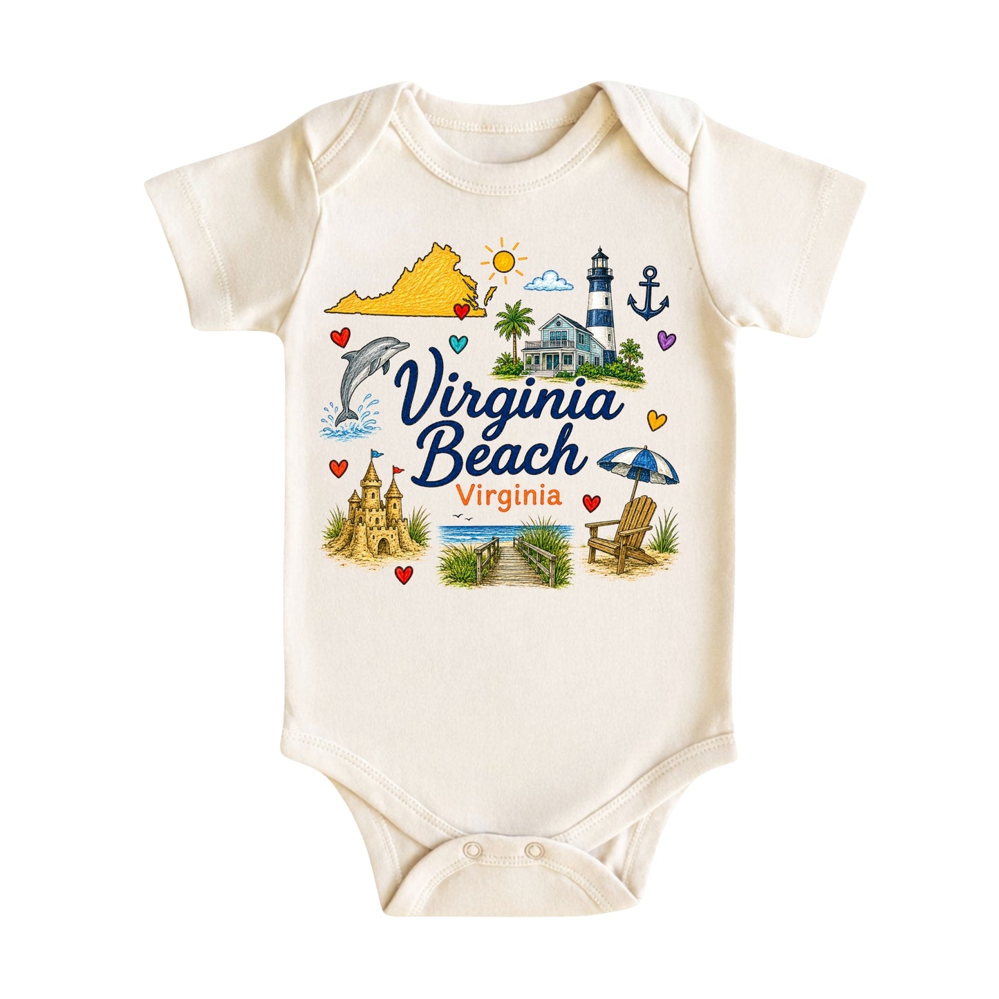Virginia Beach Baby Bodysuit