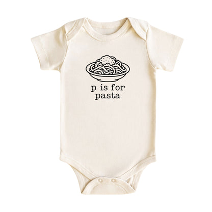 P Is for Pasta Baby Bodysuit