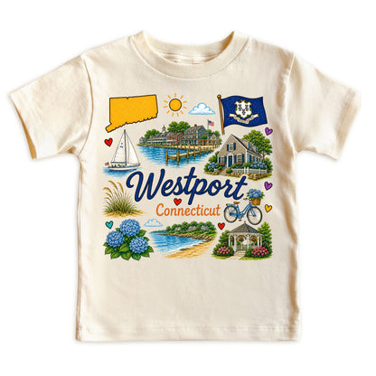 Westport Connecticut Baby Bodysuit for Boys Girls