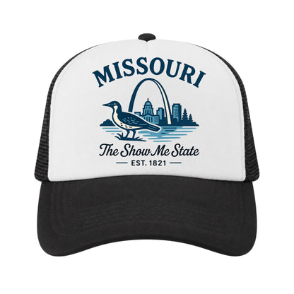 Missouri Trucker Hat for Kids & Adults, Missouri Road Trip Vacation Hat