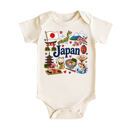 Japan Baby Bodysuit for Boys Girls