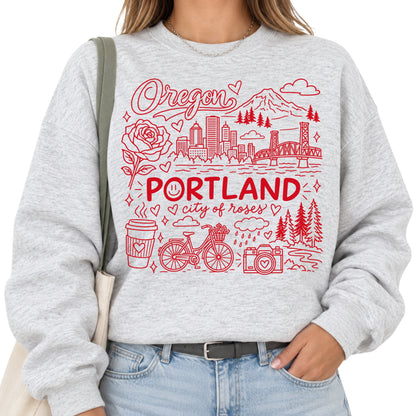 Portland Oregon Illustration T-Shirt