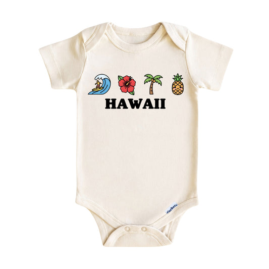 Hawaii Baby Onesie ®, Aloha State Baby Bodysuit for Boys Girls