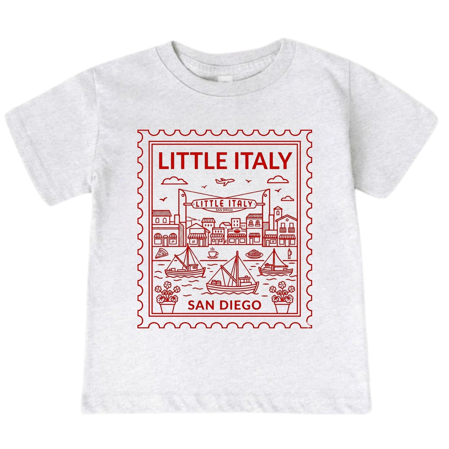 Little Italy San Diego Kids T-Shirt – Local City Gift for Boys and Girls
