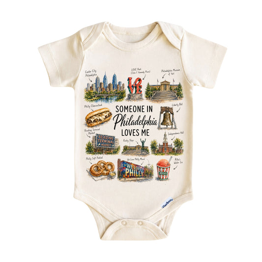 Someone in Philadelphia Loves Me Baby Onesie ®