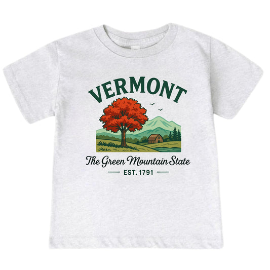 Vermont Vacation Kids Tshirt
