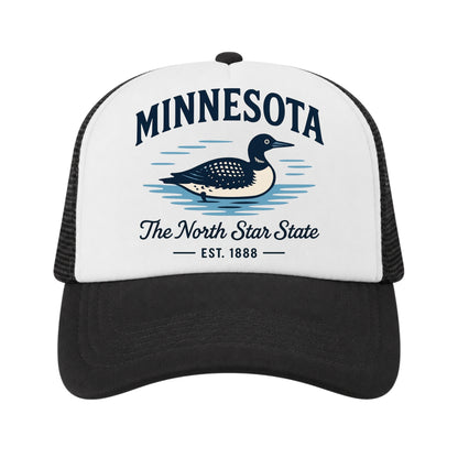 Minnesota Trucker Hat for Kids & Adults, Minnesota Road Trip Vacation Hat