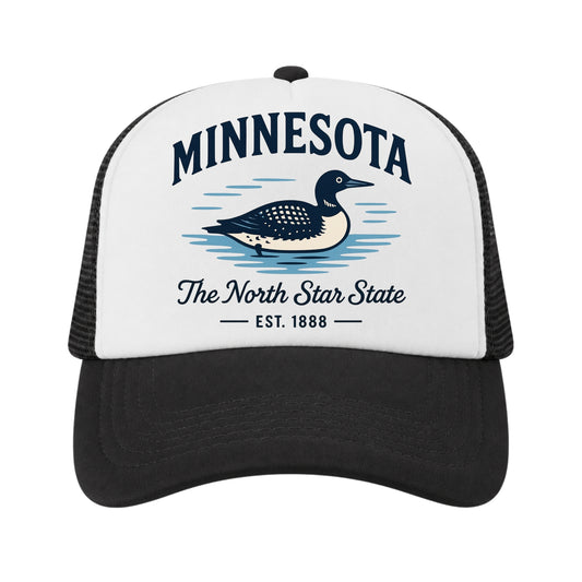Minnesota Trucker Hat for Kids & Adults, Minnesota Road Trip Vacation Hat