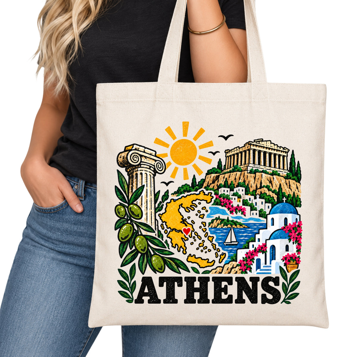 Athens Tote Bag