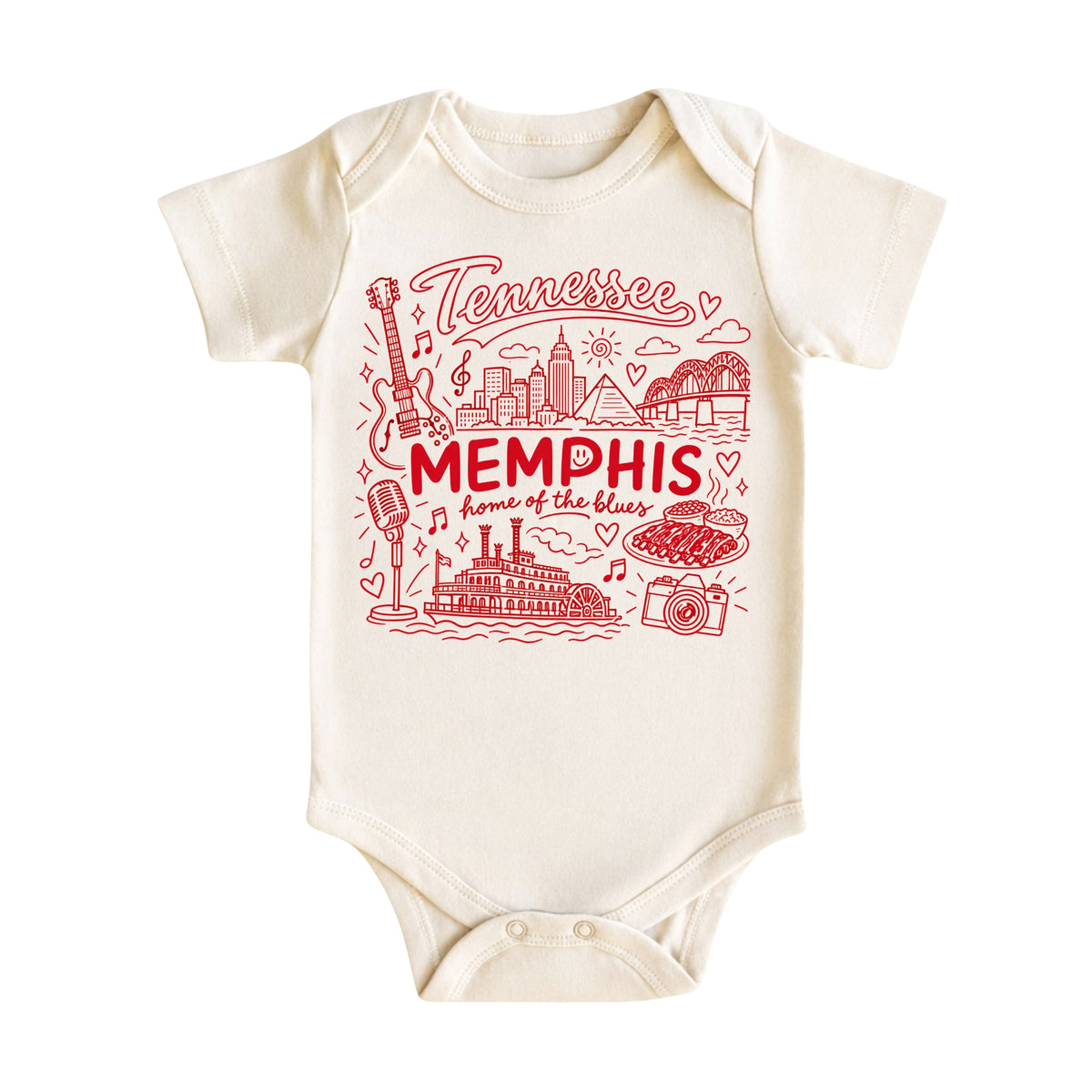 Memphis Illustration T-Shirt