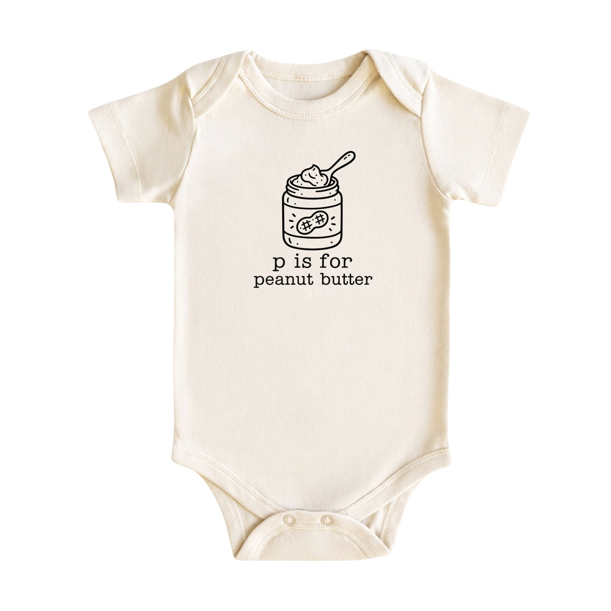 P Is for Peanut Butter Baby Bodysuit