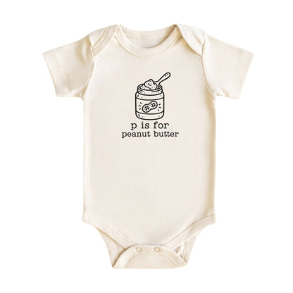 P Is for Peanut Butter Baby Bodysuit