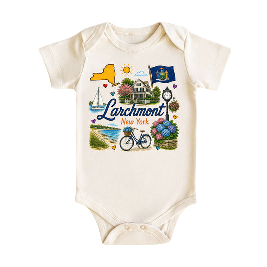 Larchmont New York Baby Bodysuit for Boys Girls