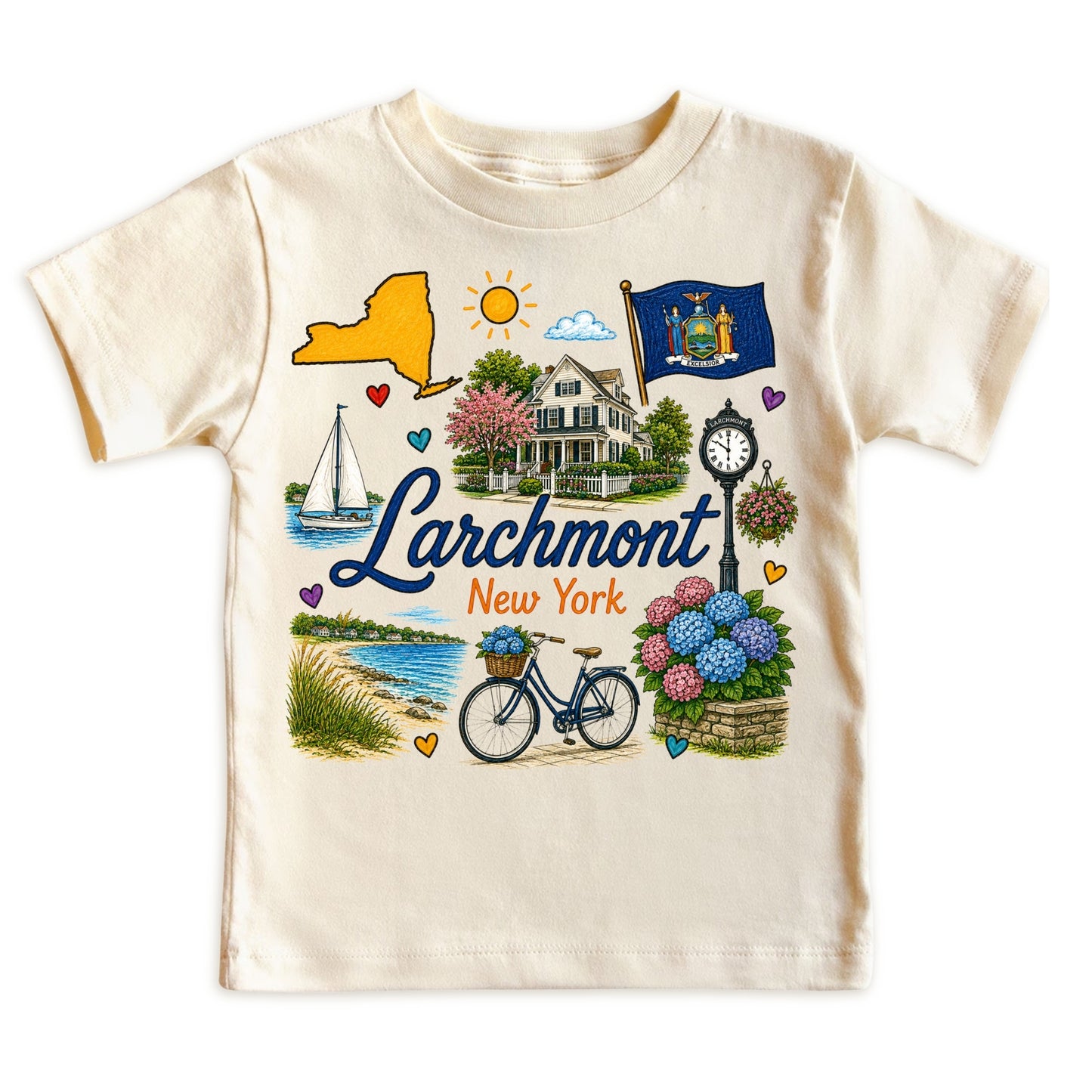 Larchmont New York Baby Bodysuit for Boys Girls