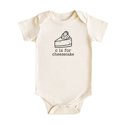 C Is for Cheesecake Baby Bodysuit