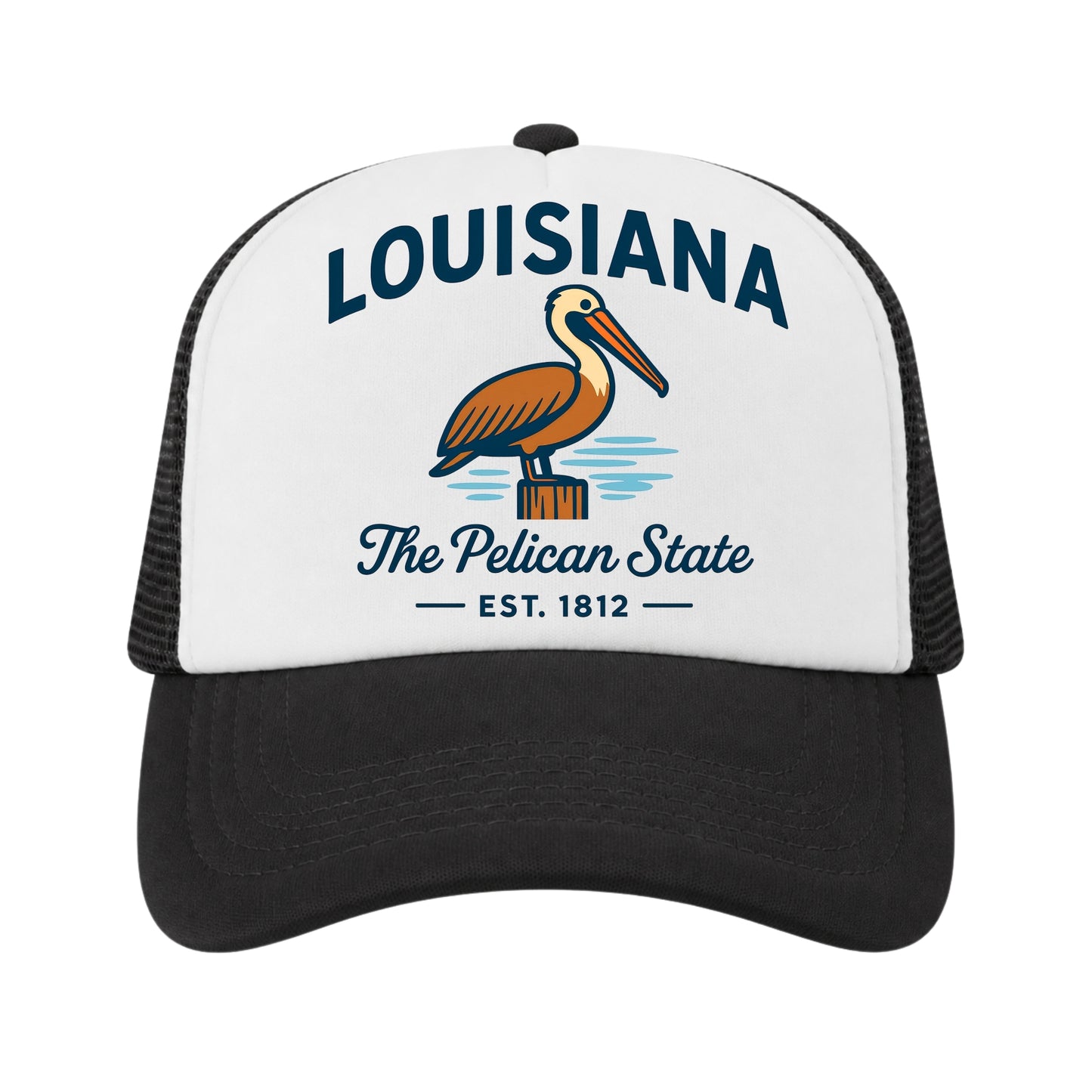 Louisiana Trucker Hat for Kids & Adults, Louisiana Road Trip Vacation Hat