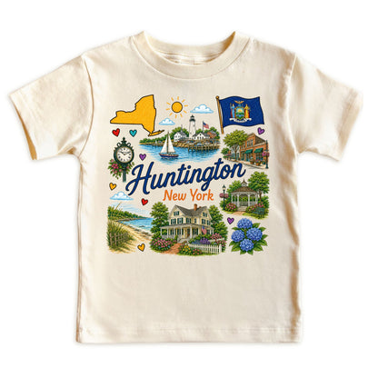 Huntington New York Baby Bodysuit for Boys Girls