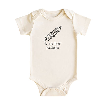 K Is for Kabob Baby Bodysuit