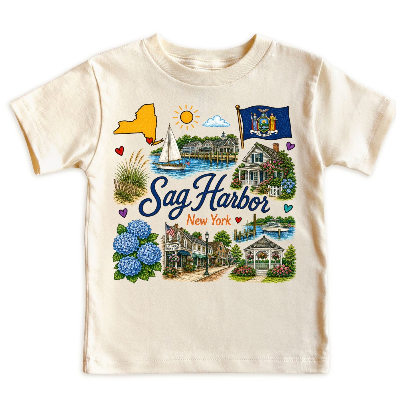 Sag Harbor New York Baby Bodysuit for Boys Girls