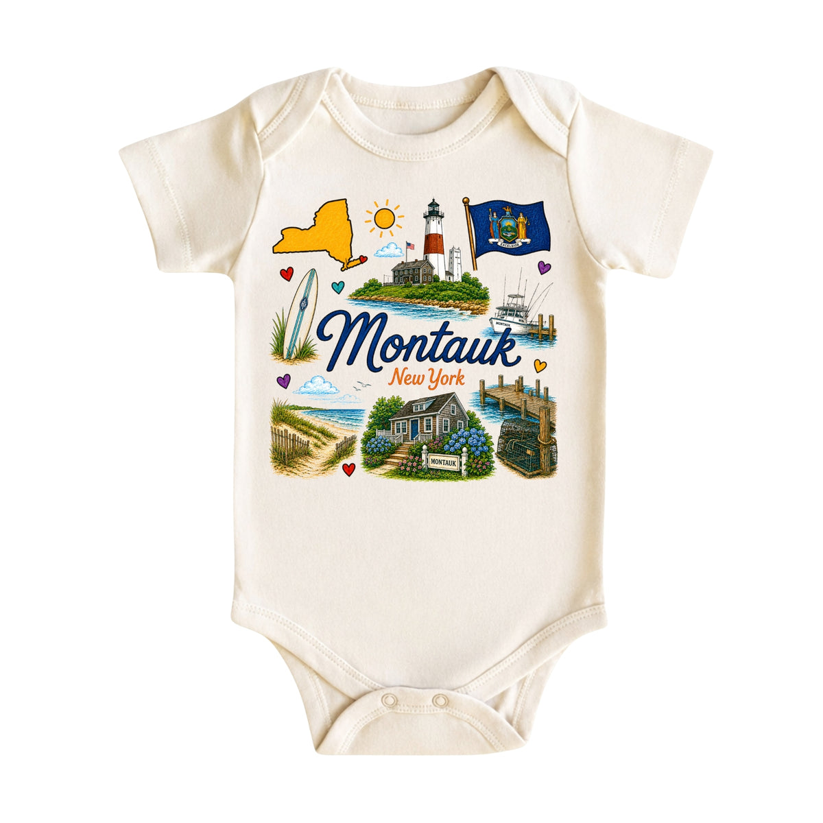 Montauk New York Kids T-Shirt