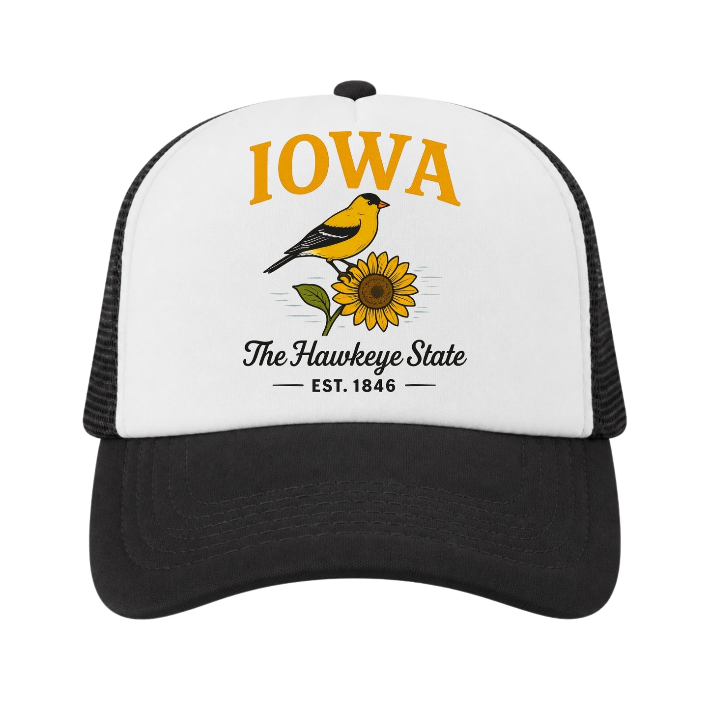 Iowa Trucker Hat for Kids & Adults, Iowa Road Trip Vacation Hat