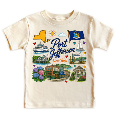 Port Jefferson New York Baby Bodysuit for Boys Girls