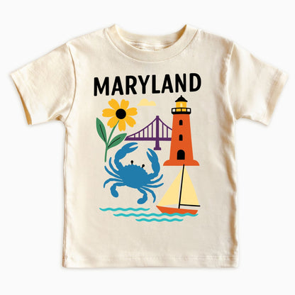 Maryland Coastal Adventure Kids T-Shirt