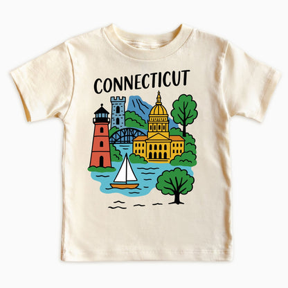 Connecticut Coastal Adventure Kids T-Shirt