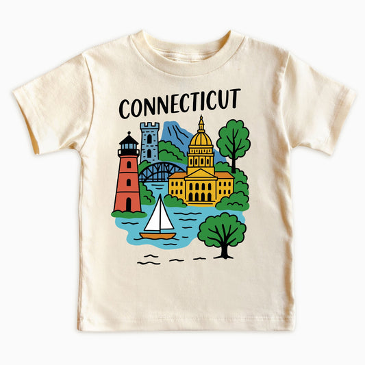 Connecticut Coastal Adventure Kids T-Shirt