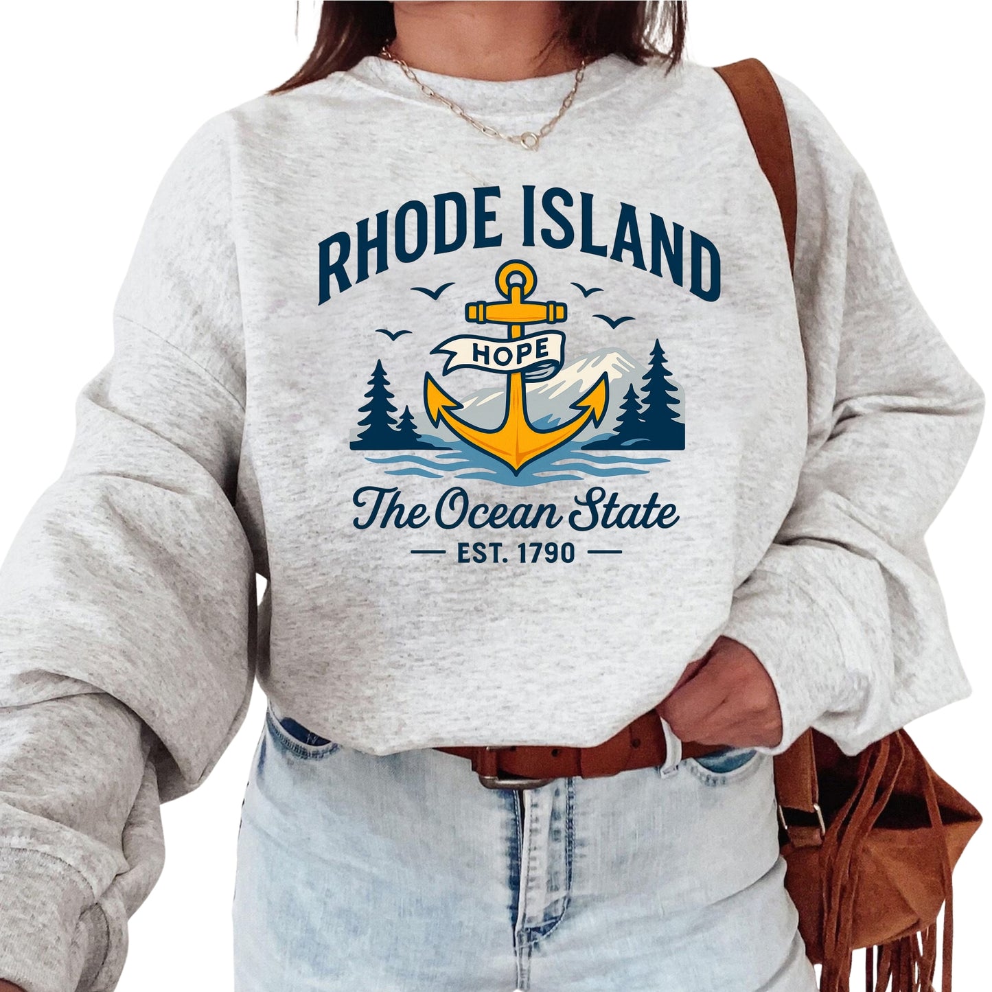 Rhode Island Baby Bodysuit for Baby Boys and Girls