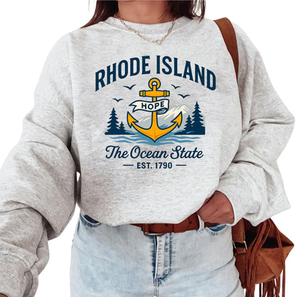 Rhode Island Baby Bodysuit for Baby Boys and Girls