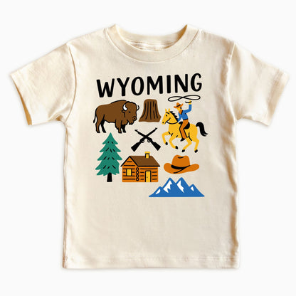 Wyoming State Kids T-Shirt