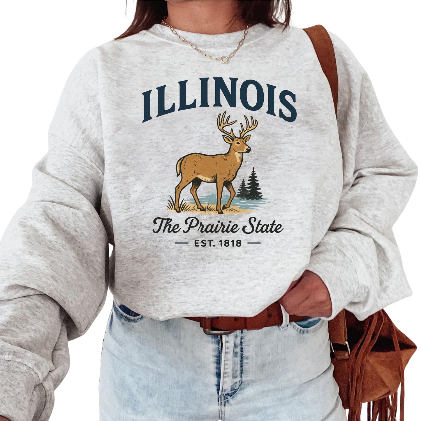 Illinois Baby Bodysuit for Baby Boys Girls, Chicago Newborn Baby Outfit