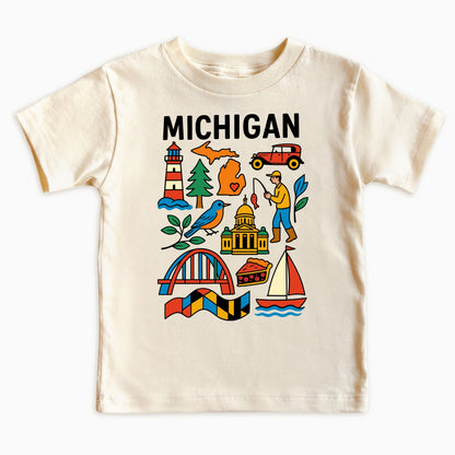 Michigan Great Lakes Kids T-Shirt