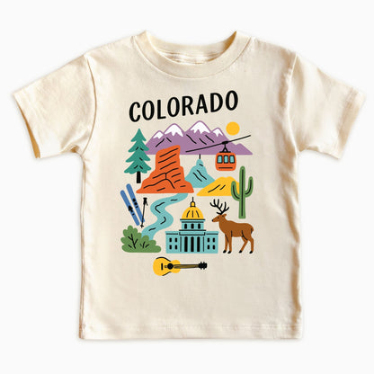 Colorado Mountain Adventure Kids T-Shirt