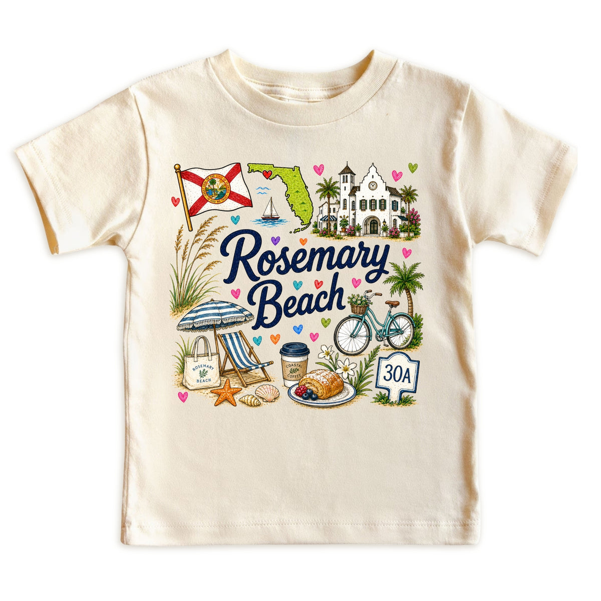 Rosemary Beach Florida Baby Bodysuit for Boys Girls