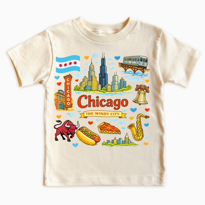 Chicago The Windy City Kids T-Shirt