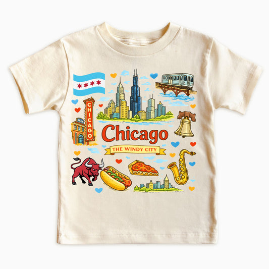 Chicago The Windy City Kids T-Shirt