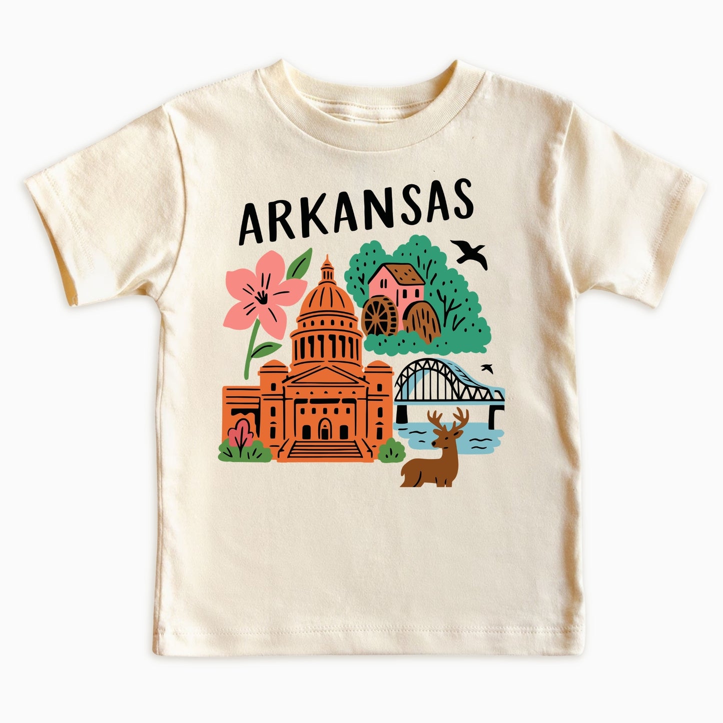 Arkansas Natural State Kids T-Shirt