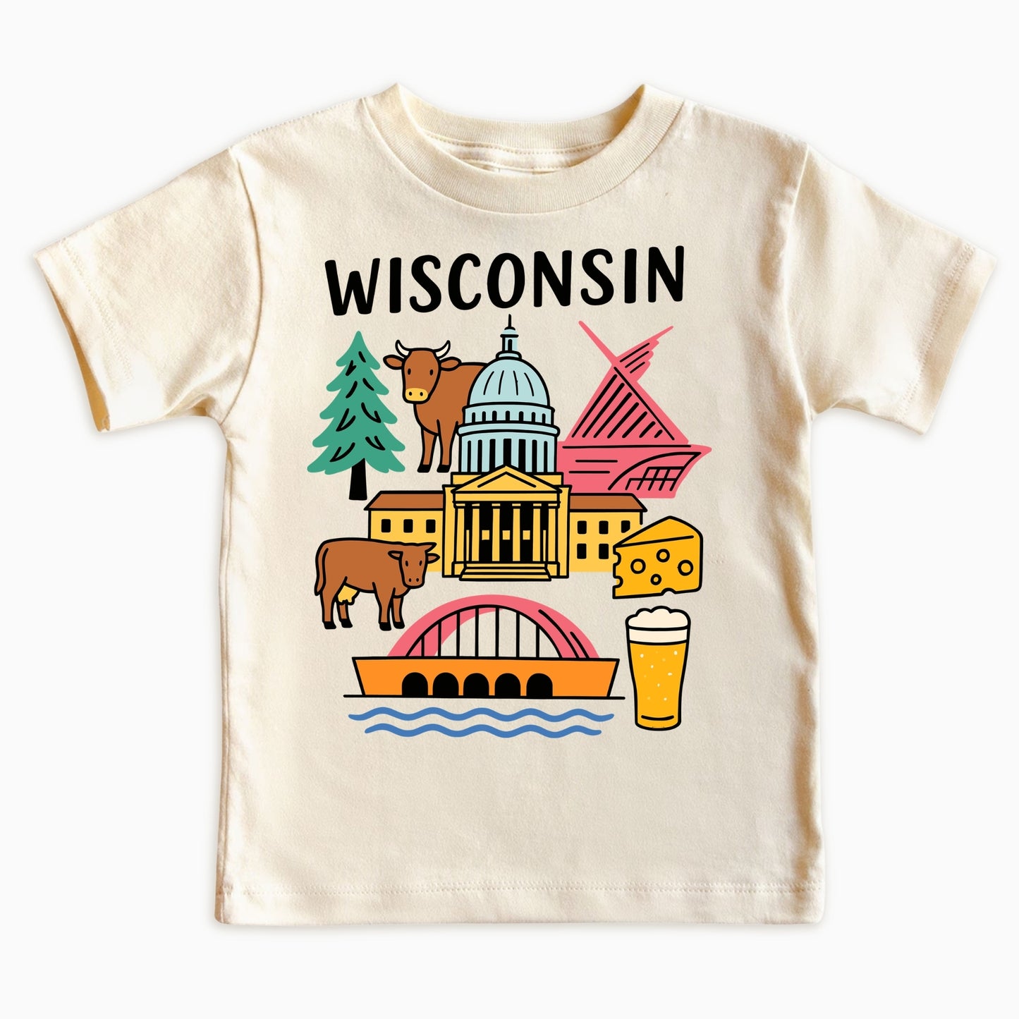 Wisconsin State Kids T-Shirt