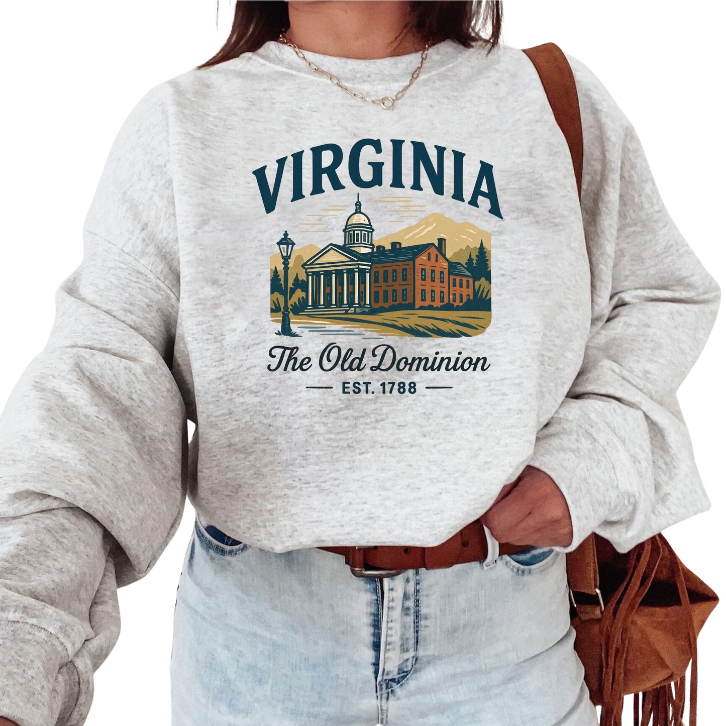 Virginia Baby Bodysuit for Baby Boys Girls, Virginia Beach Richmond Norfolk Newborn Baby Hospital Outfit