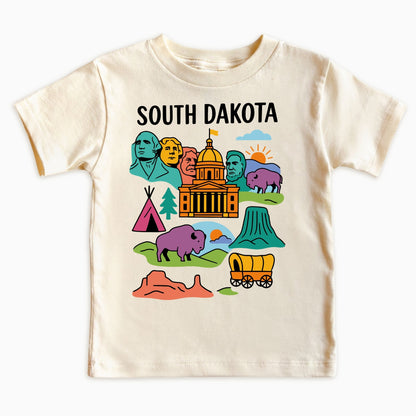 South Dakota Mount Rushmore Kids T-Shirt