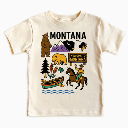 Montana Big Sky Adventure Kids T-Shirt