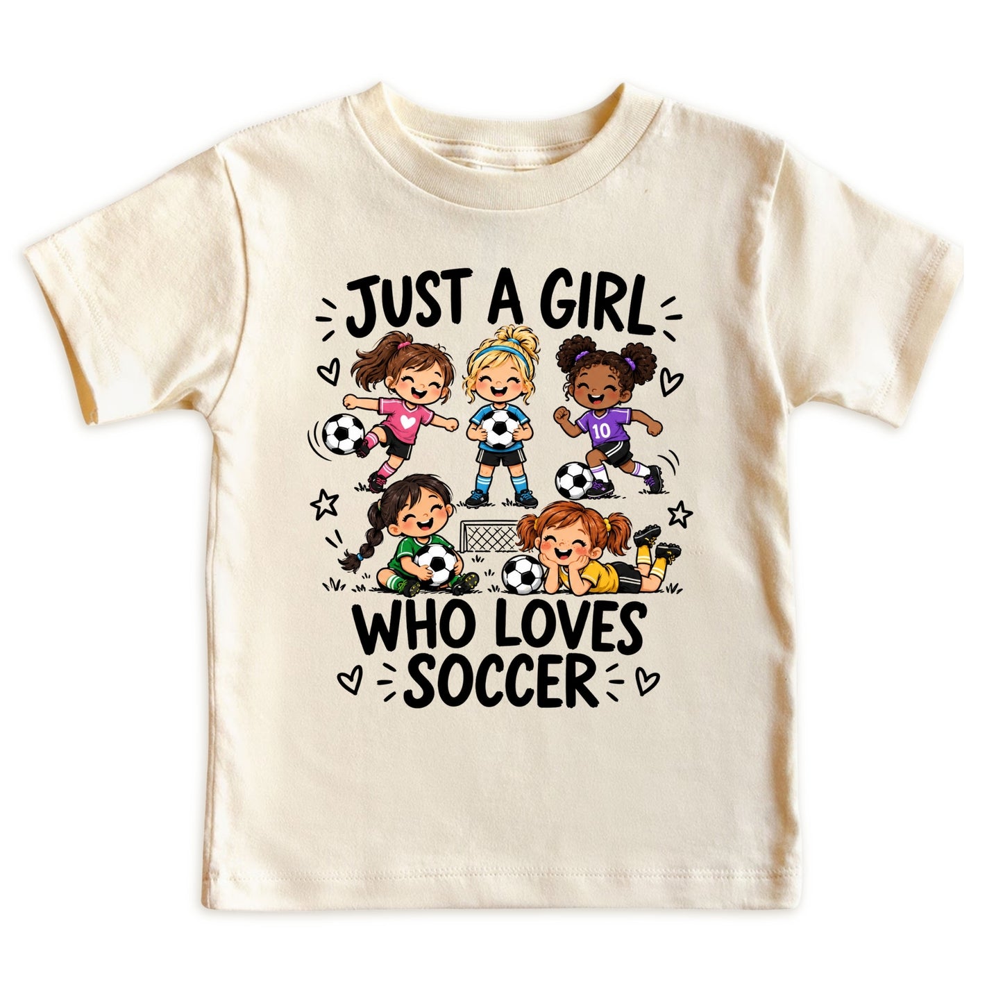 Just a Girl Who Loves Soccer Kids T-Shirt