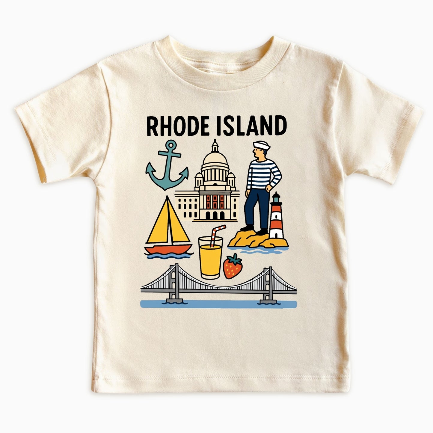 Rhode Island Ocean State Kids T-Shirt